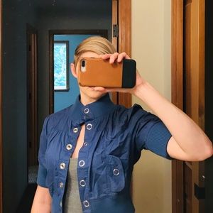 Short sleeve crop jacket!